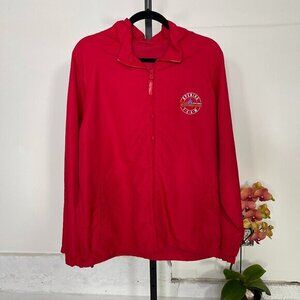 Hong Kong Disneyland COLLECTABLE Opening Team Red Classic Full Zip Jacket L